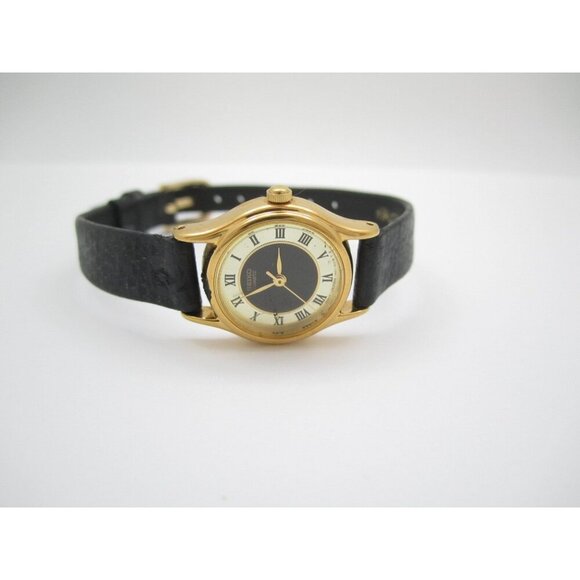 Women Seiko Quartz Roman Analog 19mm Round Watch (H891) "New Battery" 1N01-0E19 - Picture 7 of 9